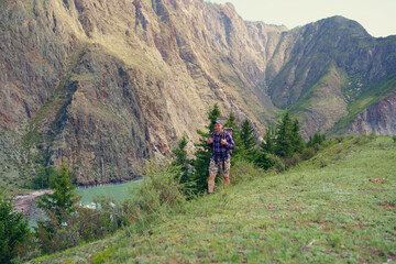 Obraz premium hiking in the mountains