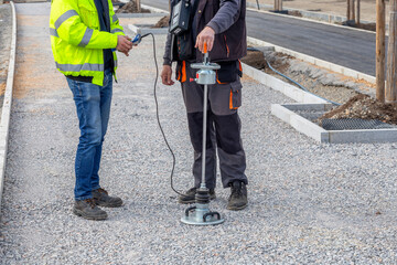 Earthwork compaction tests with lightweight deflectometer