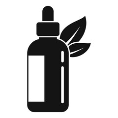 Natural oil dropper icon. Simple illustration of natural oil dropper vector icon for web design isolated on white background