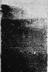 Abstract grunge texture pattern of black paint on white wall