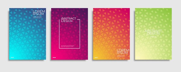 modern colorful brochures cover design set