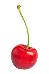 cherry isolated on white background. With clipping path