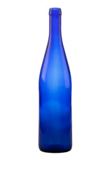 blue glass bottle