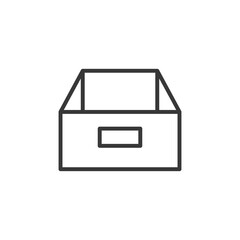 Box icon. Logistic symbol modern, simple, vector, icon for website design, mobile app, ui. Vector Illustration
