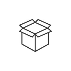 Unboxing icon. Logistic symbol modern, simple, vector, icon for website design, mobile app, ui. Vector Illustration