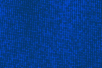 Pop art colorful comics book magazine cover. Polka dots blue background. Cartoon funny retro pattern. Vector halftone illustration. 90-s style. Template design for poster, card, flyer.