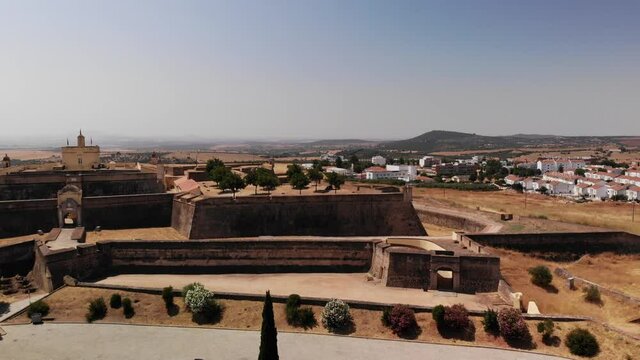 Star shaped fortress in in the south of Elvas