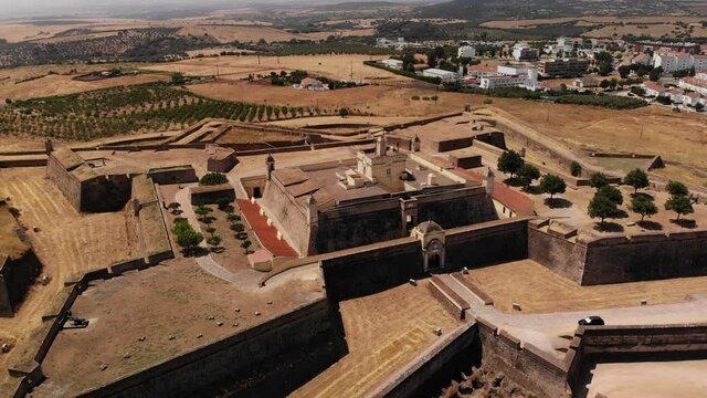 Star shaped fortress in in the south of Elvas