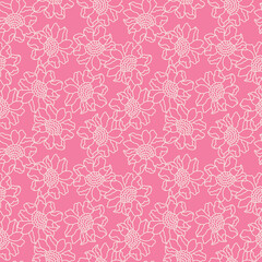 Floral vector seamless pattern design