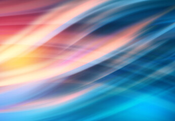 Bright abstract futuristic background with neon lines. Light neon effect. Laser light show, energy waves, flash of light.