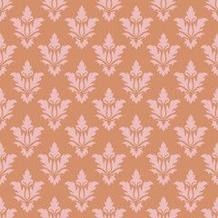 Vintage damask vector seamless pattern design