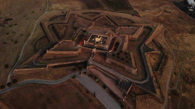 Star shaped fortress in in the south of Elvas