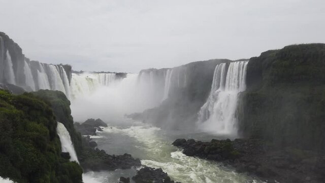 The magnificent Iguazu waterfalls in Argentina