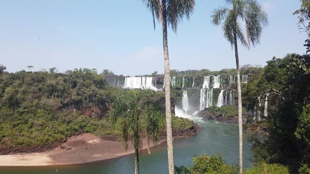 The magnificent Iguazu waterfalls in Argentina