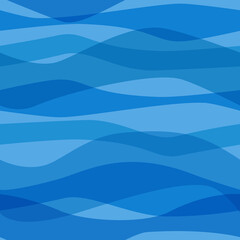 Water. Blue water waves. Seamless background. 