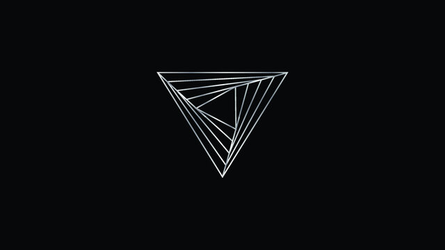 prism logotype, Vector illustration of a triangle logo, emblem, symbol