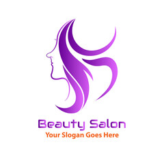 Vector logo Violet Salon design in eps 10. Simple template and ready to use.