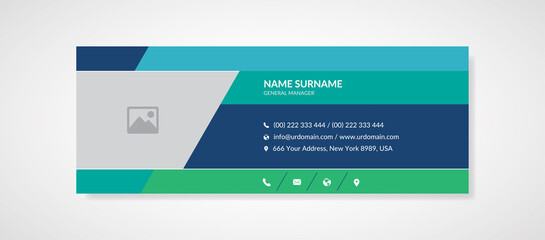 modern creative email signature template for corporate
