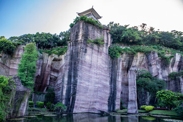 Swallow Rock Scenery in Lianhuashan Park, Panyu, Guangzhou, China