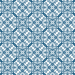 Orient vector classic pattern. Seamless abstract background with vintage white elements. Orient background. Ornament for wallpaper and packaging