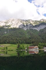 Obraz premium Der Hintersee in Ramsau