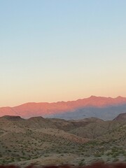 sunset in the mountains