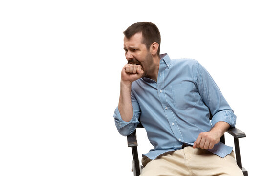 Bored as hell. Young man with funny, unusual popular emotions and gestures isolated on white studio background. Human emotions, facial expression, sales, ad concept. Trendy look inspired by memes.
