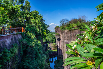 Scenery of Lianhuashan Park, Panyu, Guangzhou, China