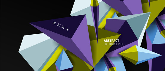 Trendy simple triangle abstract background, dynamic motion concept. Vector Illustration For Wallpaper, Banner, Background, Card, Book Illustration, landing page