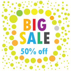Vector logo Big sale design in eps 10. Simple template and ready to use.