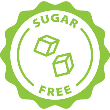 sugar free green icon stamp rounded 
