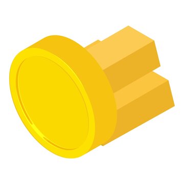 Gold reserve icon. Isometric illustration of gold reserve vector icon for web