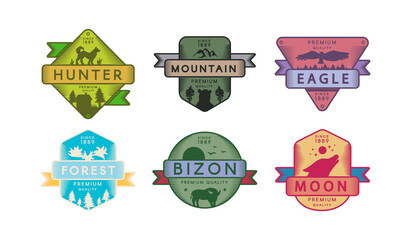 Collection Badges Animals and Nature Set Logo © barsrsind