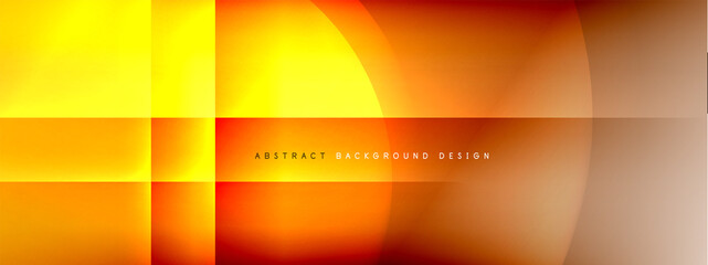 Vector abstract background - circle and cross on fluid gradient with shadows and light effects. Techno or business shiny design templates for text