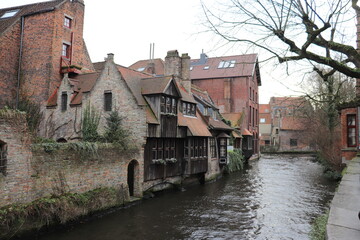 Fototapeta premium canal in bruges belgium