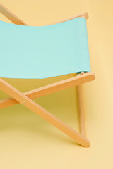 summer chair blue yellow beach