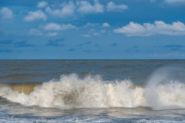 Big stormy waves on the black sea, Poti, Georgia