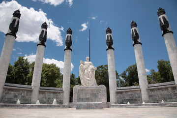 View of Heroic Cadets Memorial at Chapultepec Park, in Mexico city, Mexico