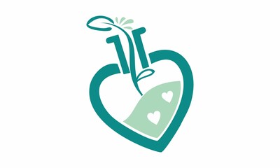 
it is a laboratory with love and also represents agriculture