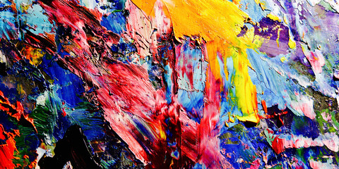 Colorful abstract background wallpaper. Modern motif visual art.  Mixtures of oil paint. Trendy...