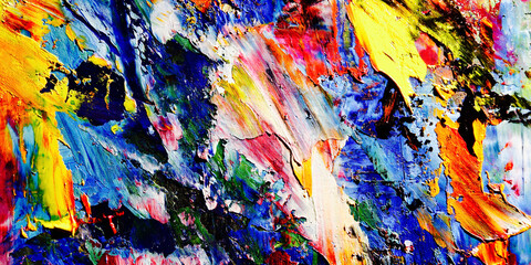 Colorful abstract background wallpaper. Modern motif visual art.  Mixtures of oil paint. Trendy...