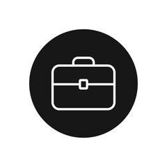 Briefcase icon vector. Suitcase sign