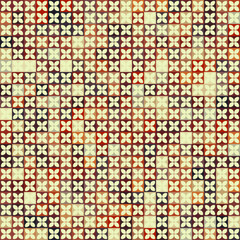 Fototapeta premium Abstract multicolored geometric pattern. Different geometric figures background. Flat minimal style. Template for your design, wallpaper, banner, poster, flyer