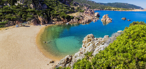 Quiet Sardinian beach, a little corner of paradise 