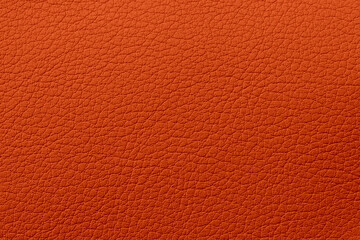 Orange leather texture background, seamless pattern. Orange Eco artificial leather texture close...