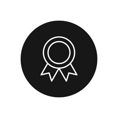 Medal icon vector. Badge sign