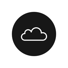 Cloud icon vector. Weather sign