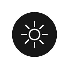 Sun icon vector. Sunny sign