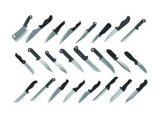 Knives set vector