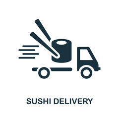 Sushi Delivery icon. Simple element from delivery collection. Creative Sushi Delivery icon for web design, templates, infographics and more